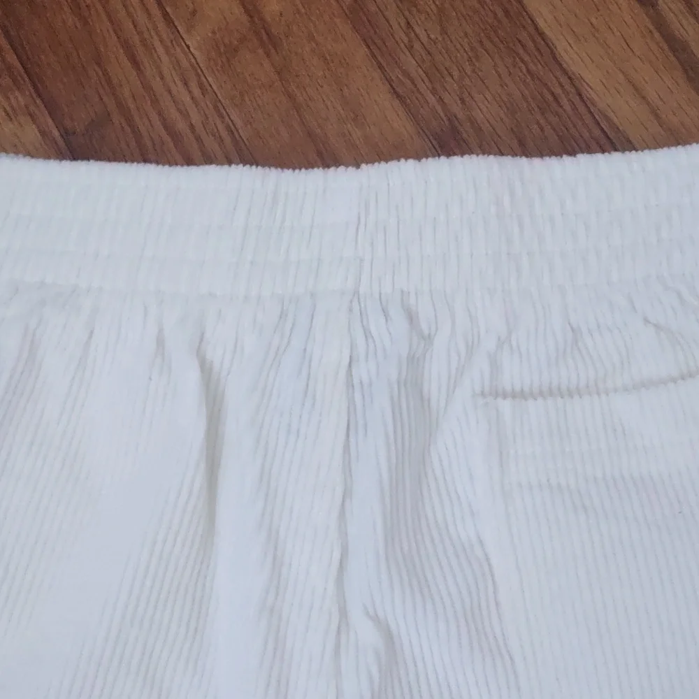 Hammies High-Rise Off-White Corduroy Women's Shorts Size 32 - Picture 4 of 8
